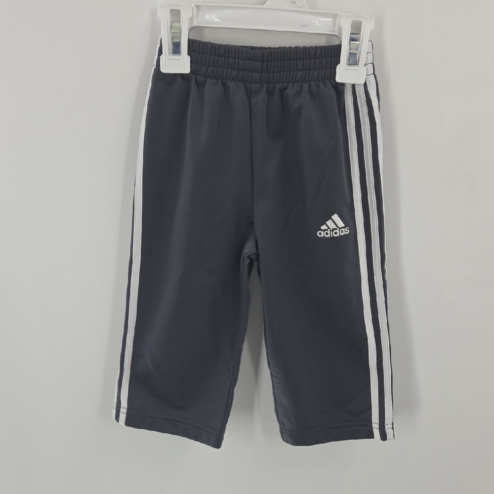 Adidas Kids Tracksuit - Dark Gray with White Stripes - Picture 10 of 15